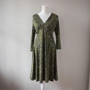 Y2K Spring Dress Size‎ 8 Green Midi Dress